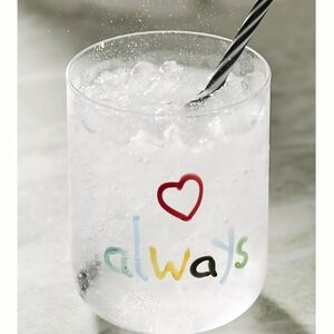 Anthropologie Love Notes Juice Glass - Always